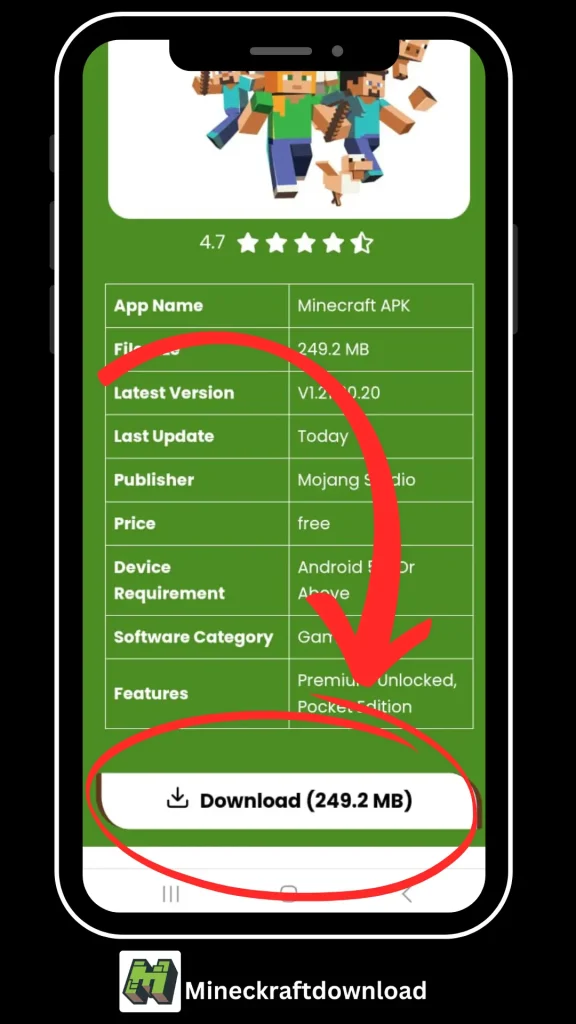 Minecraft PE apk download