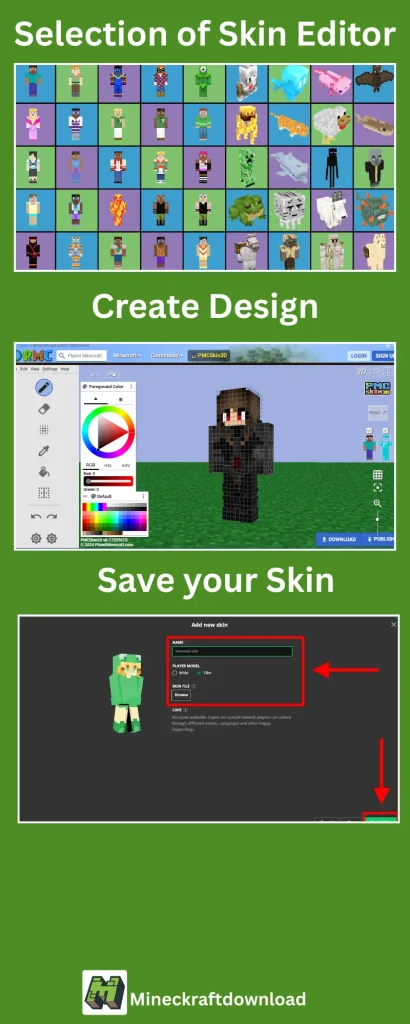 Steps to Make Custom Skins in Minecraft APK