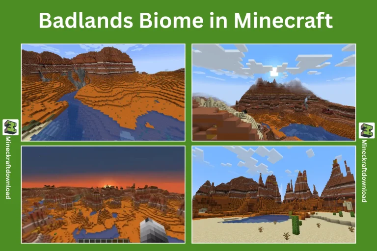 Badlands Biomes in minecraft game