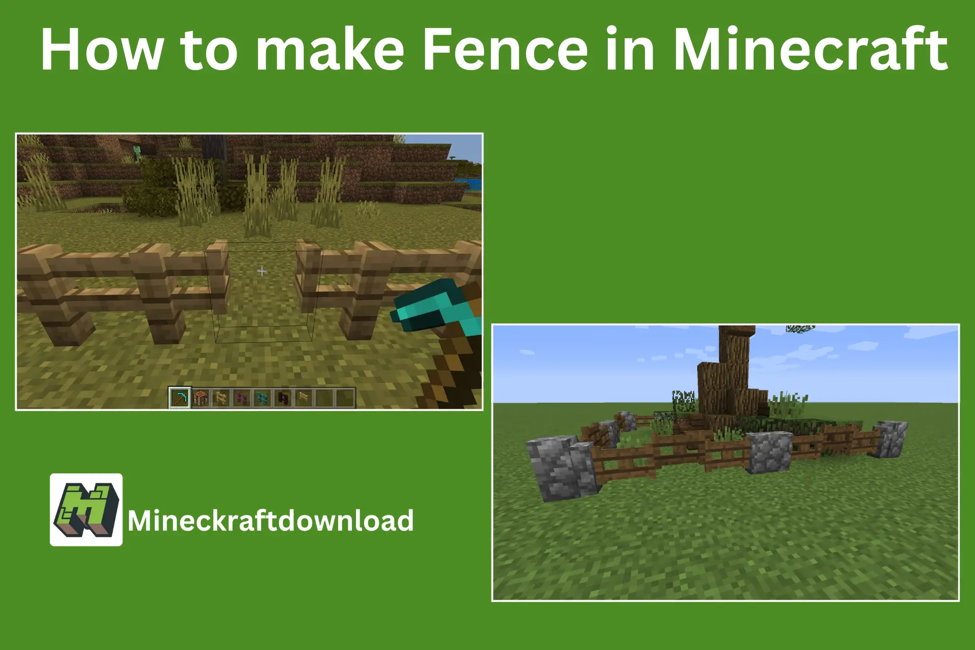 How To Make a Fence in Minecraft