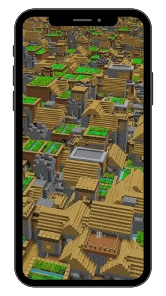 minecraft APK offers Huge Generated World

